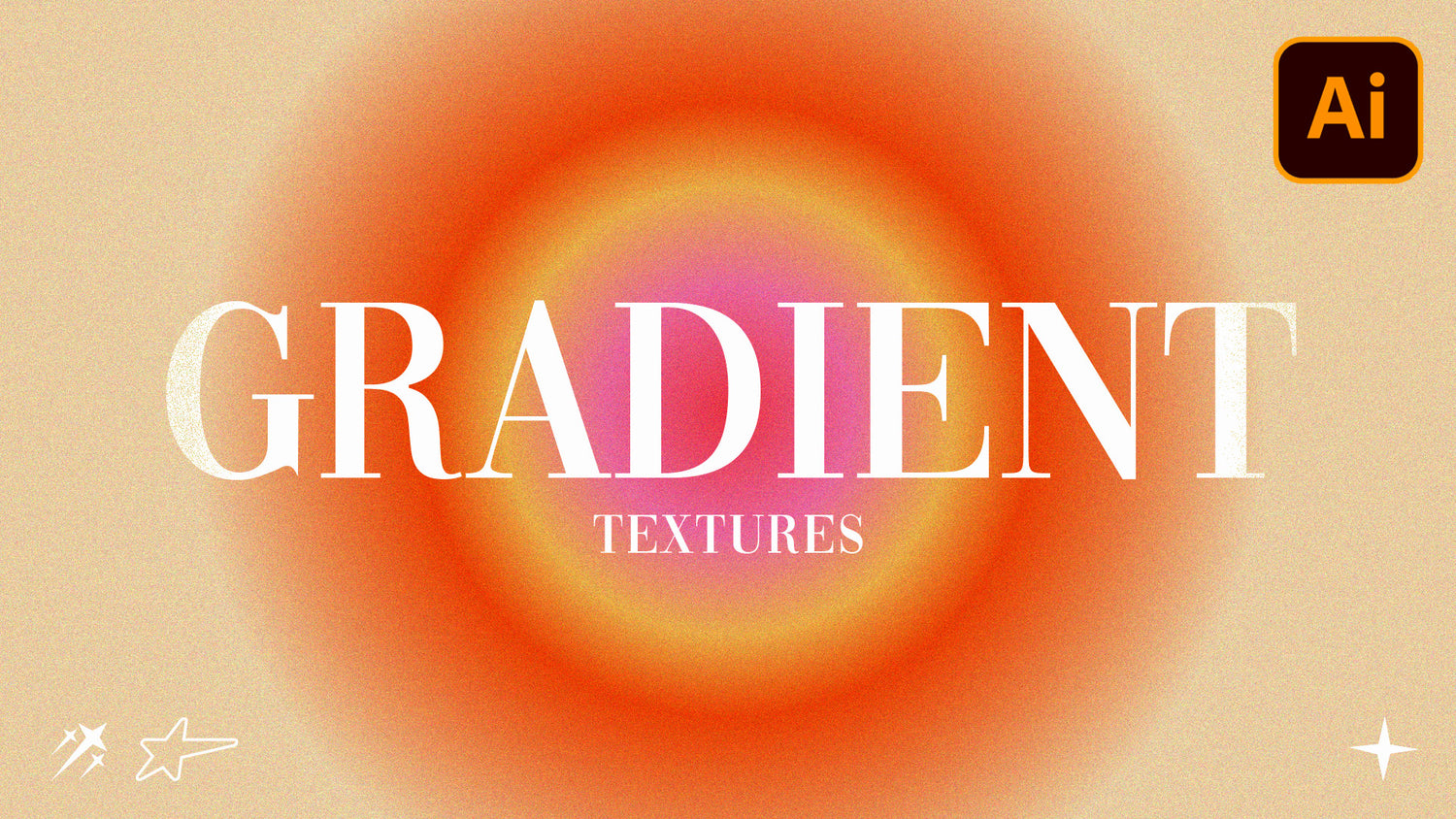 CREATE a Grainy Texture Gradient! - Illustrator CC Tutorial