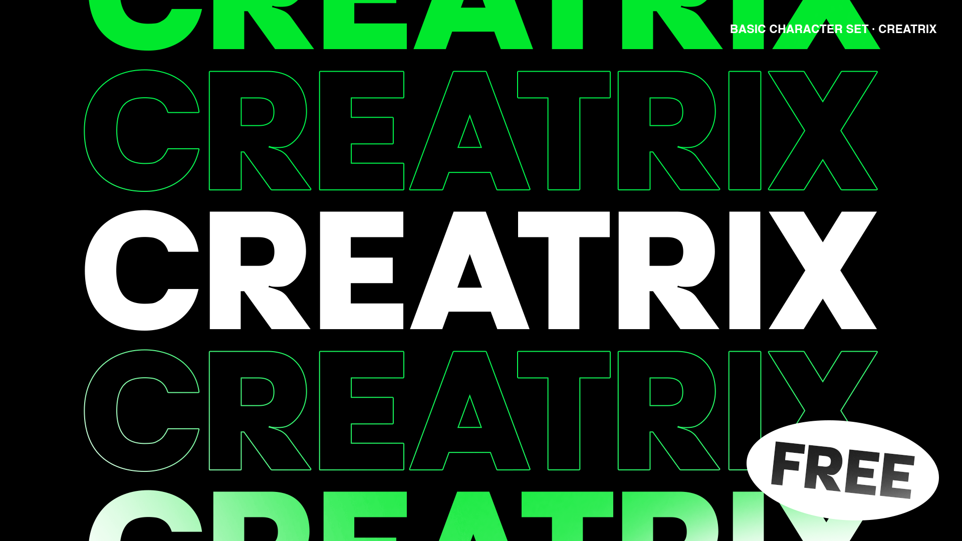 Creatrix Bold Font / Typeface