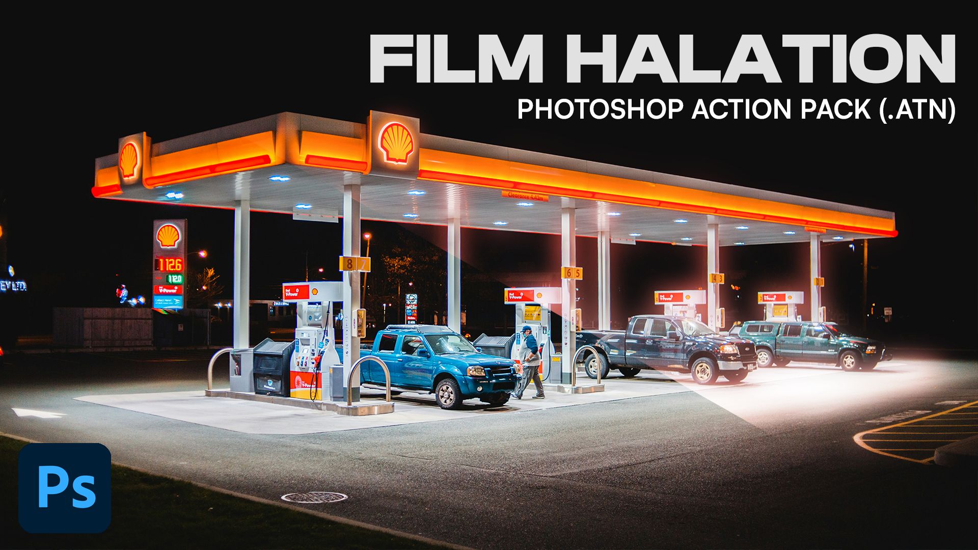 Film Halation Glow Actions Pack