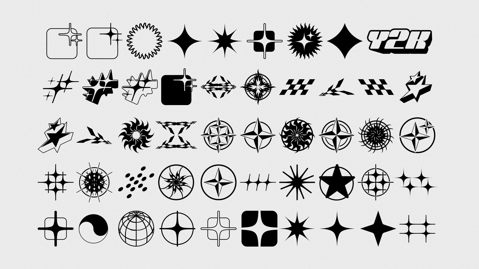 Y2K Shapes & Vectors Pack 2.0