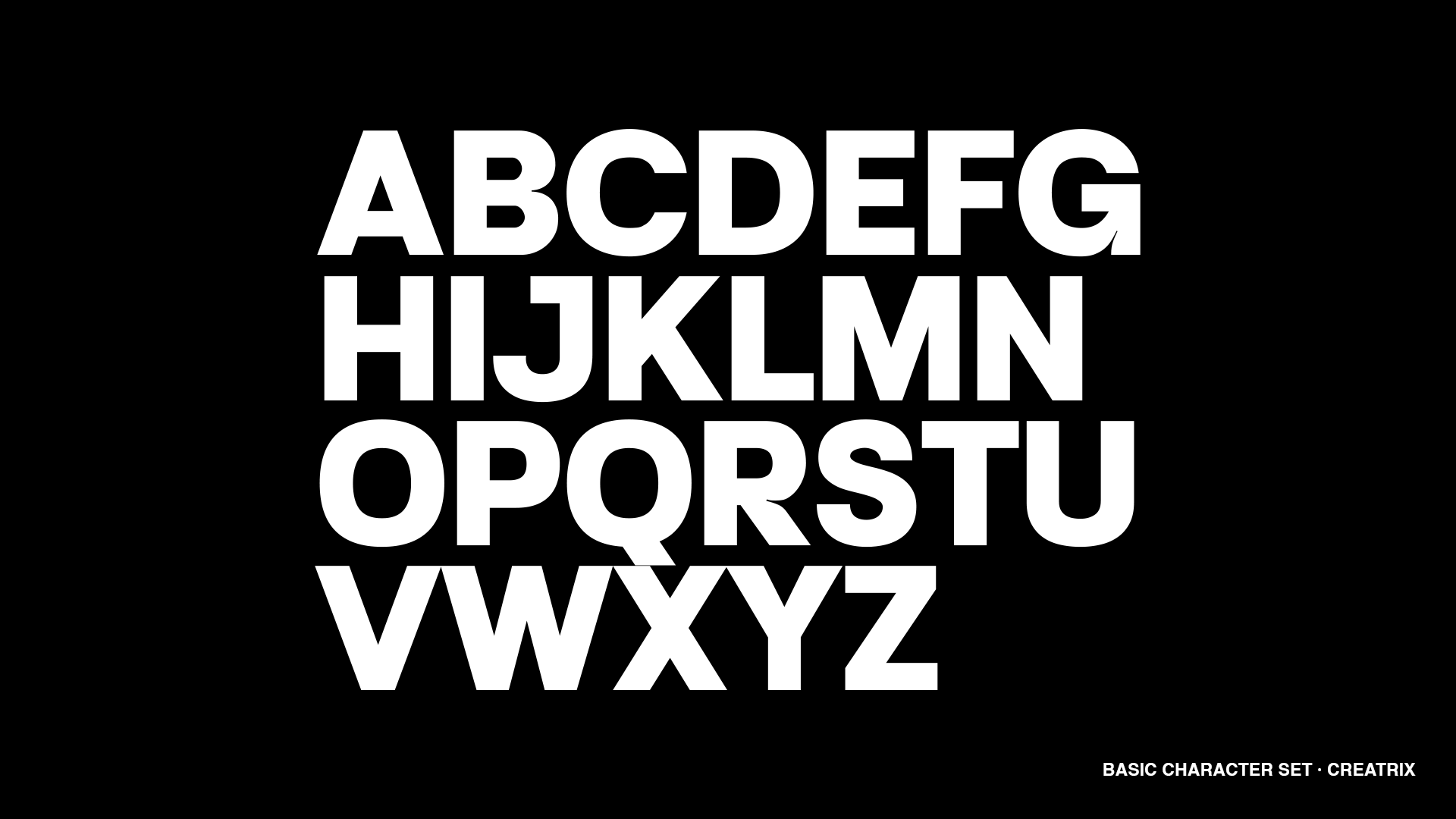 Creatrix Bold Font / Typeface