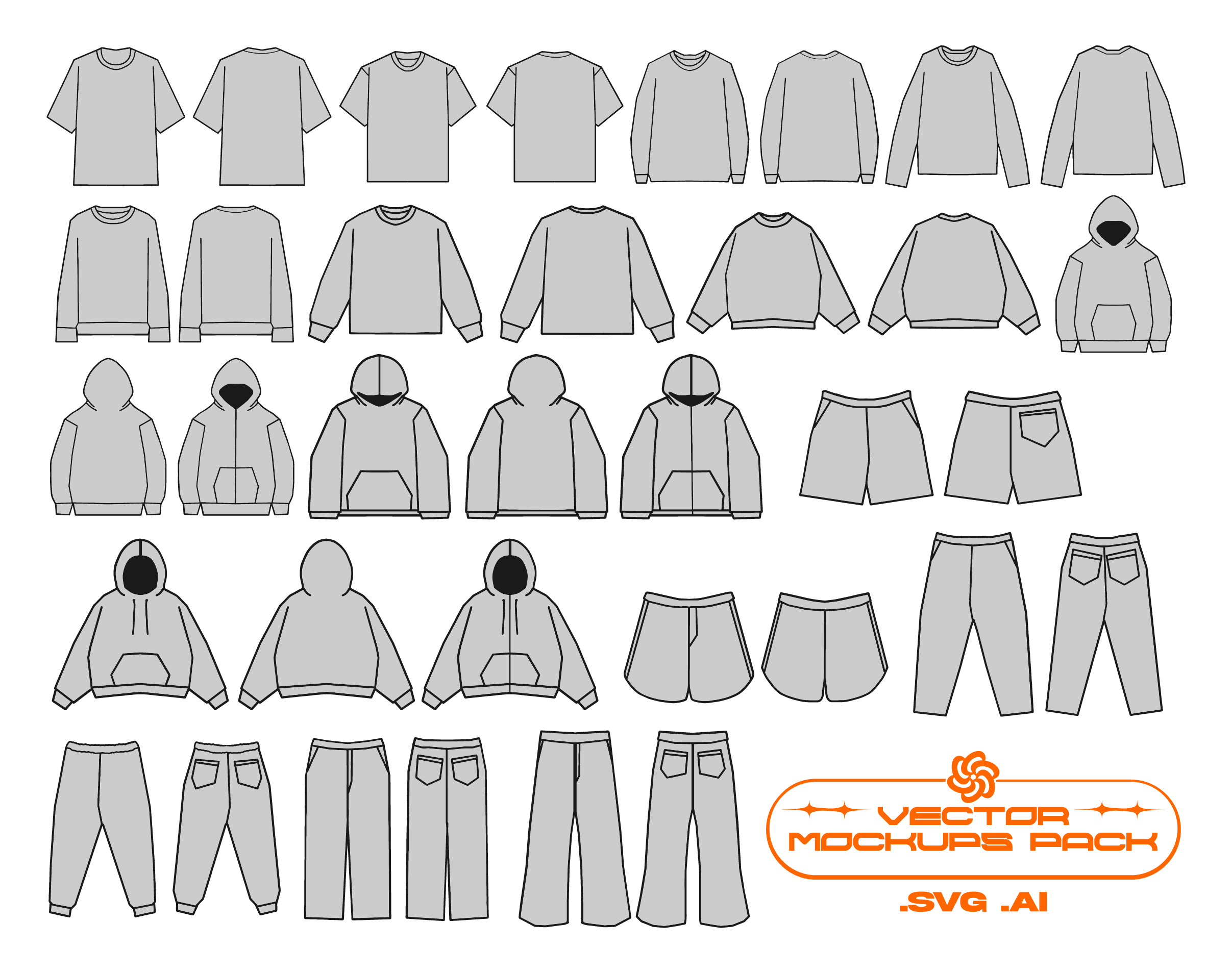 Clothes to Wear Postpartum Clothing Mockups