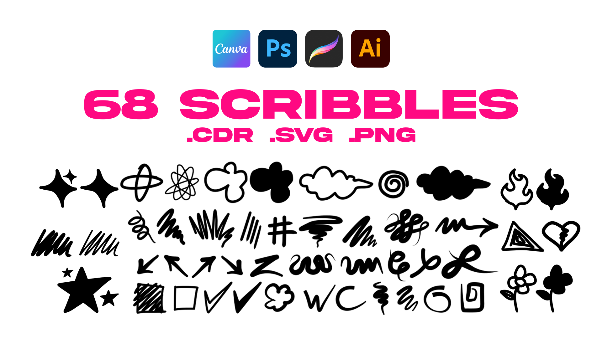 Scribbles & Doodles Vector Pack 1.0