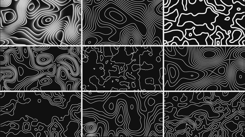 Animated Topographic Map Patterns Pack v1.0