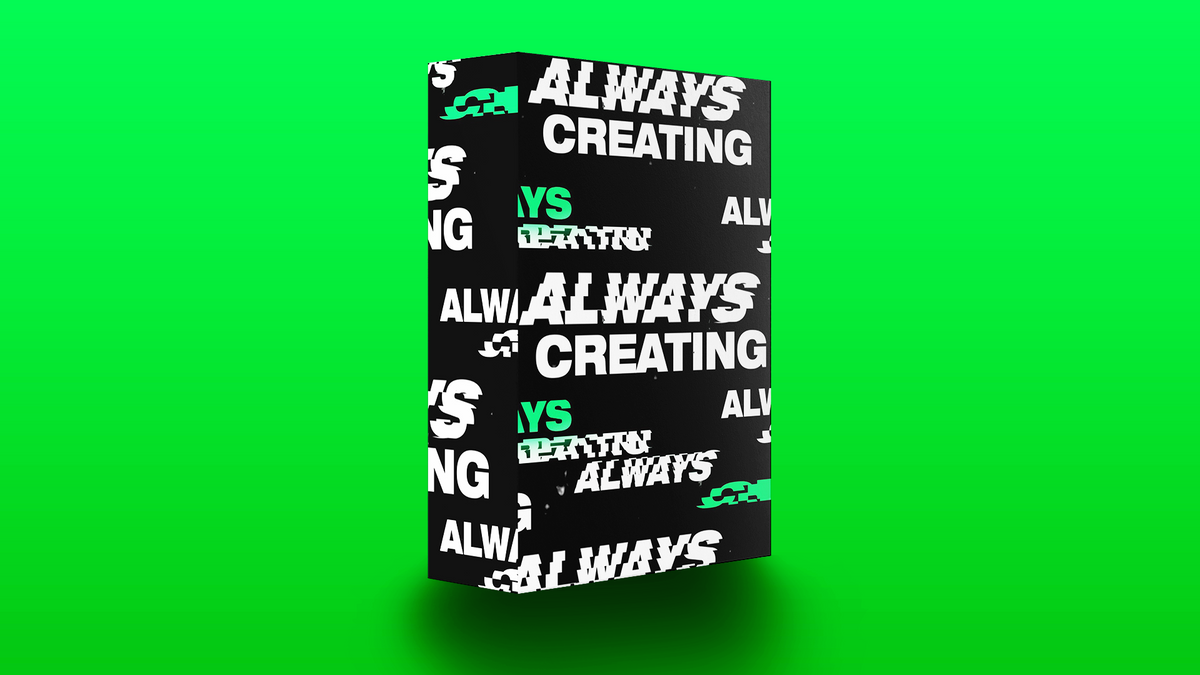Scanning Text Effect Slit-Scan Text Effect Template